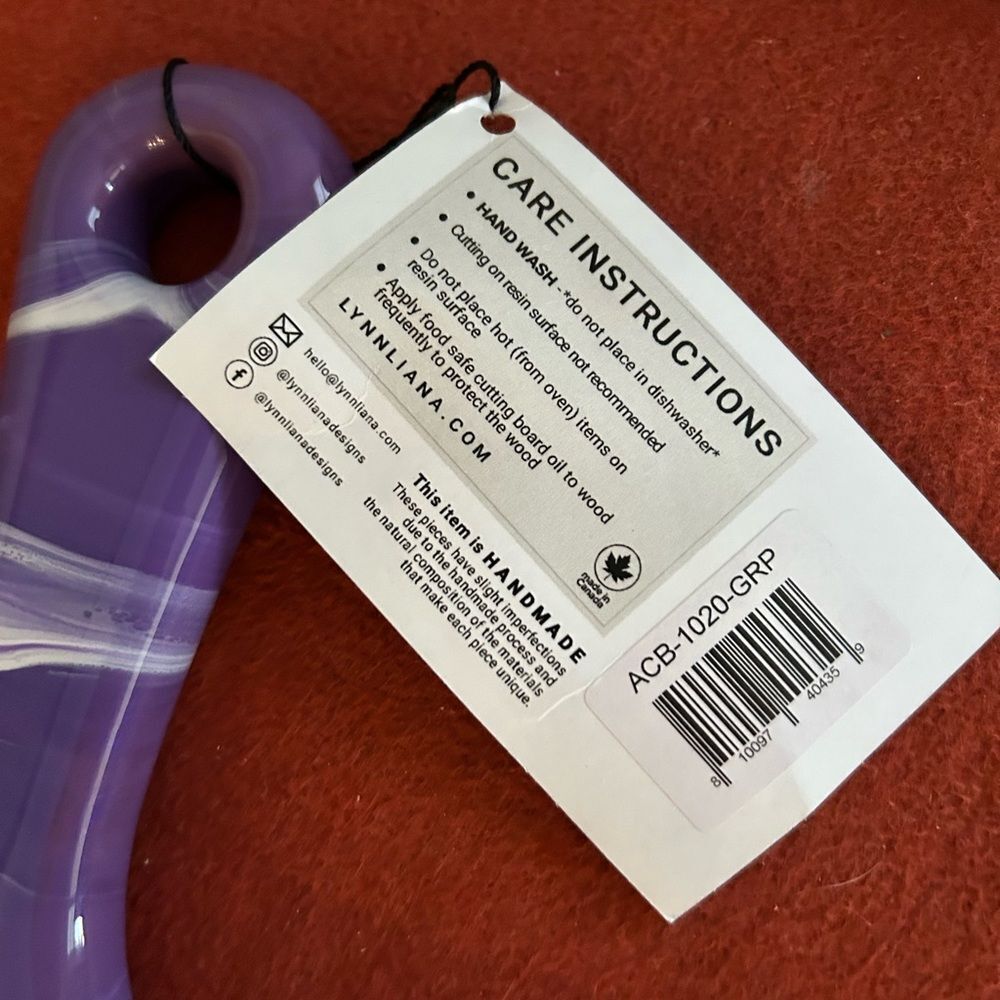 NWT Lynn & Liana Designs Resin Accented Cheese Board ocean vibes - Picture 3 of 7